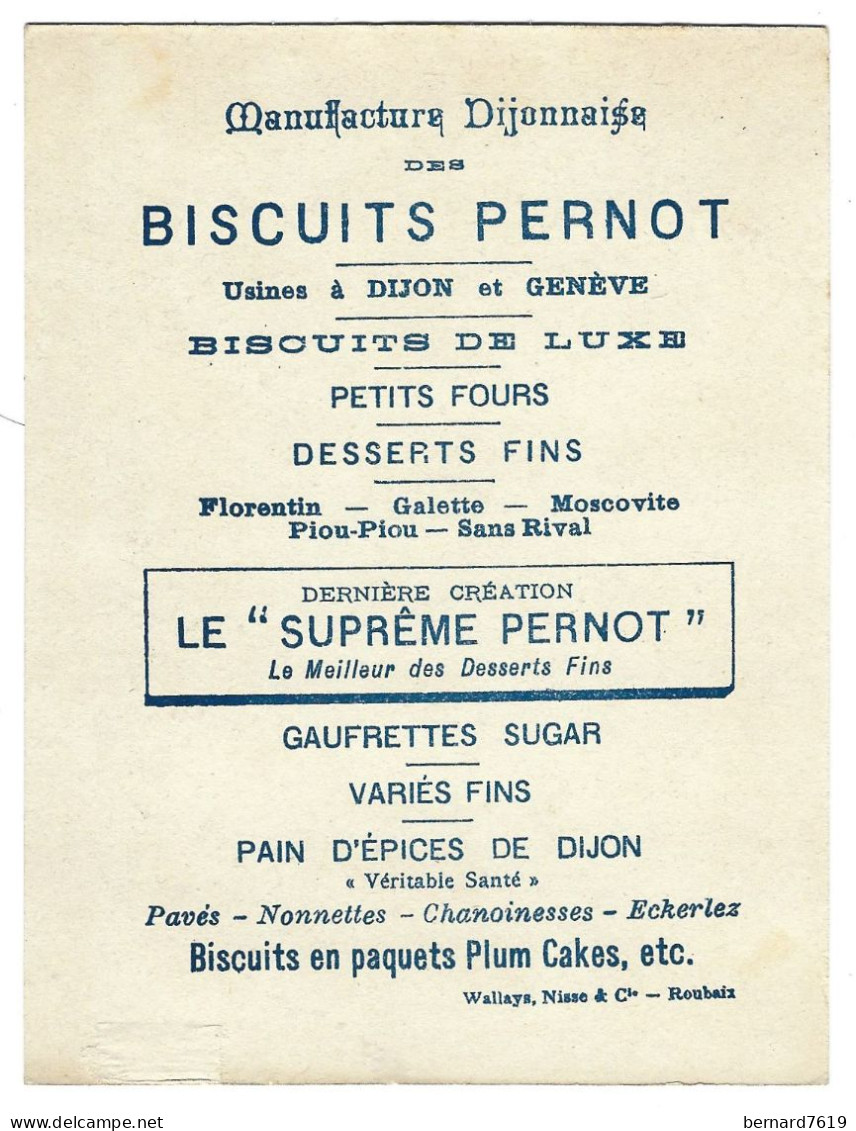 Chromo    Image  - Biscuits Pernot  Dijon  Et Geneve -  Timbres Et Costumes   -  Poste - England  - Royaume Uni - Pernot