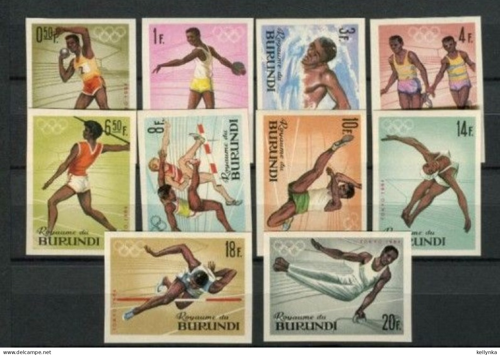 Burundi - 102/111 - Non Dentelé - Jeux Olympiques - 1967 - MNH & MH - Neufs