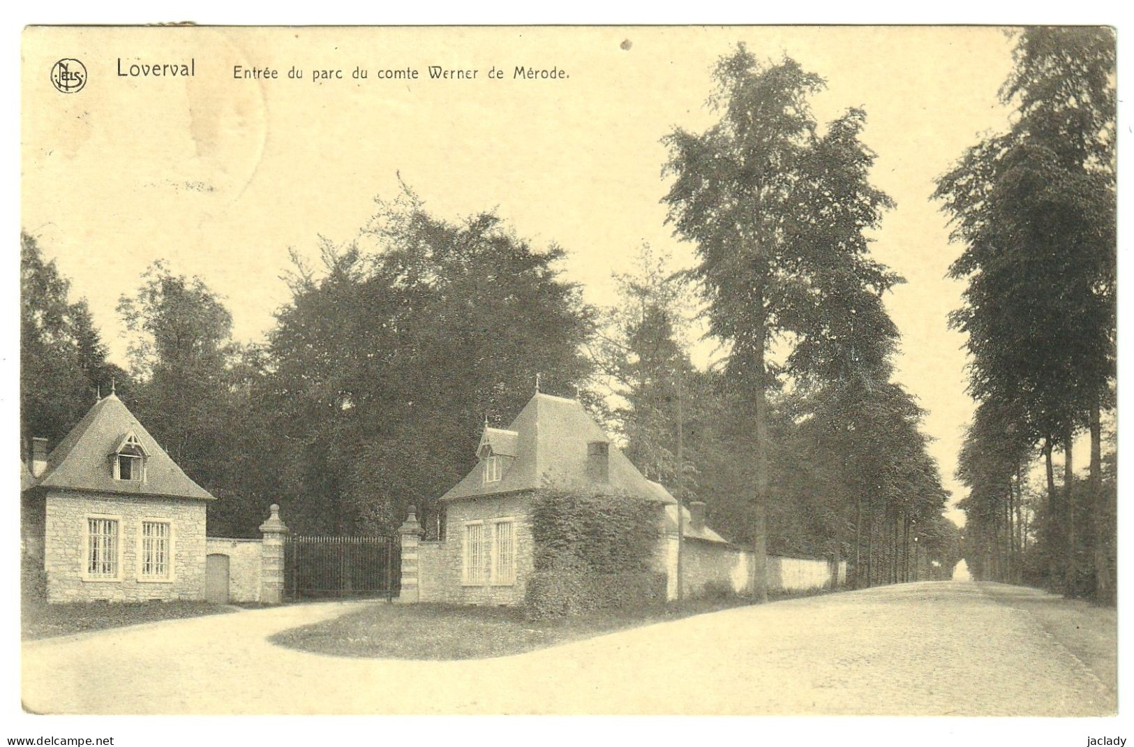 Loverval -- Entrée Du Parc Du Comte Werner De Mérode.   (2 Scans) - Gerpinnes