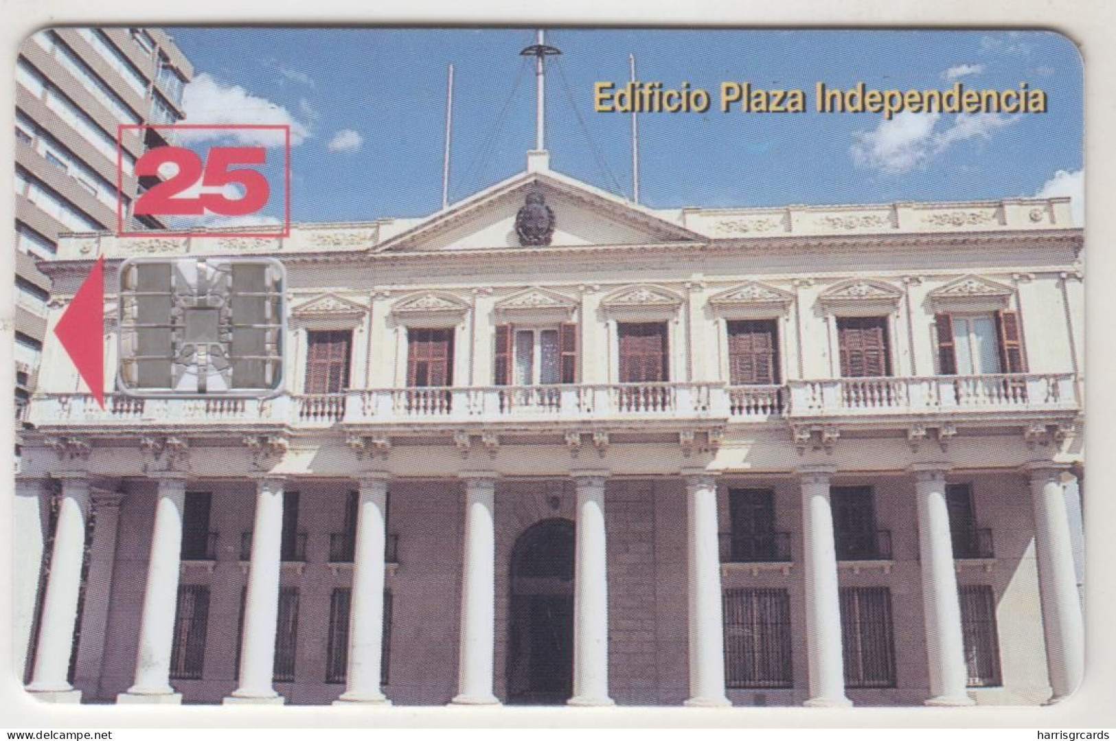 URUGUAY - Plaza Independencia, TC 012a, 25 $ , Tirage 100.000, Used - Uruguay