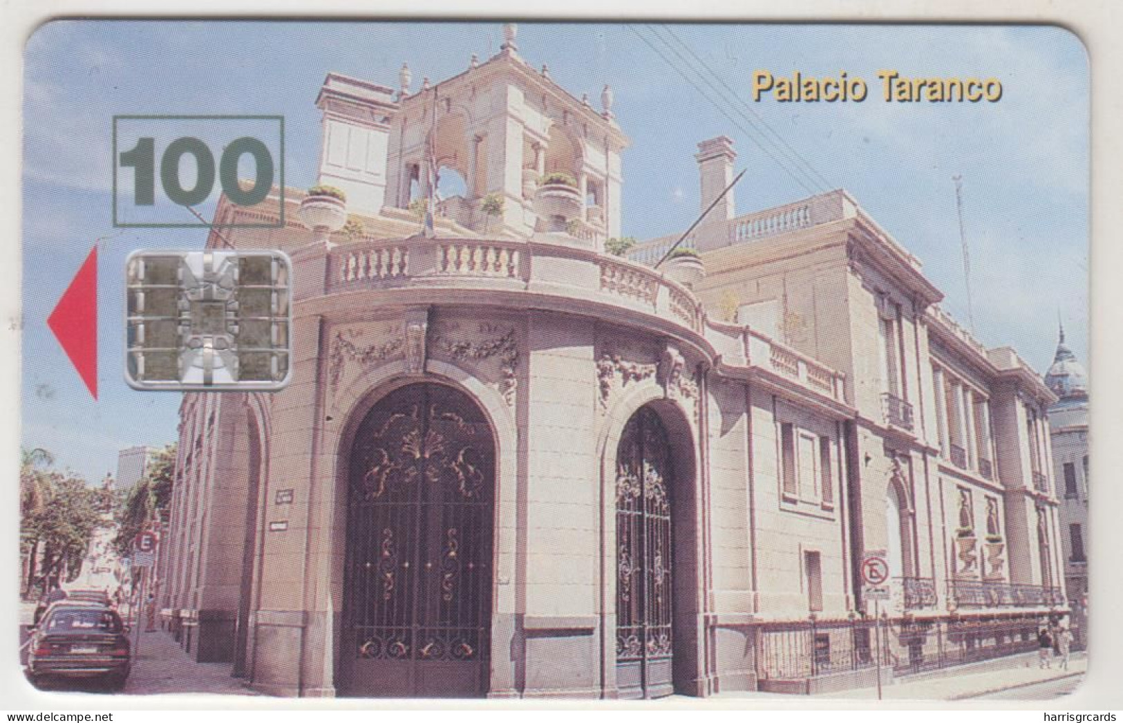 URUGUAY - Palacio Taranco, TC 014a, 100 $ , Tirage 60.000, Used - Uruguay