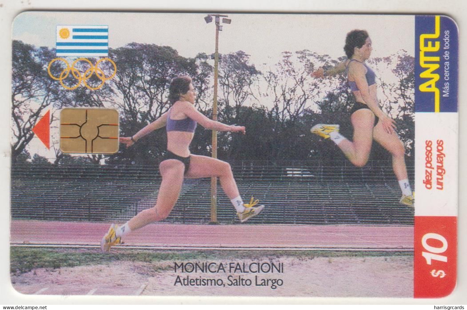 URUGUAY - Salto Largo - Mónica Falcioni, TC 134a, 10 $ , Tirage 200.000, Used - Uruguay