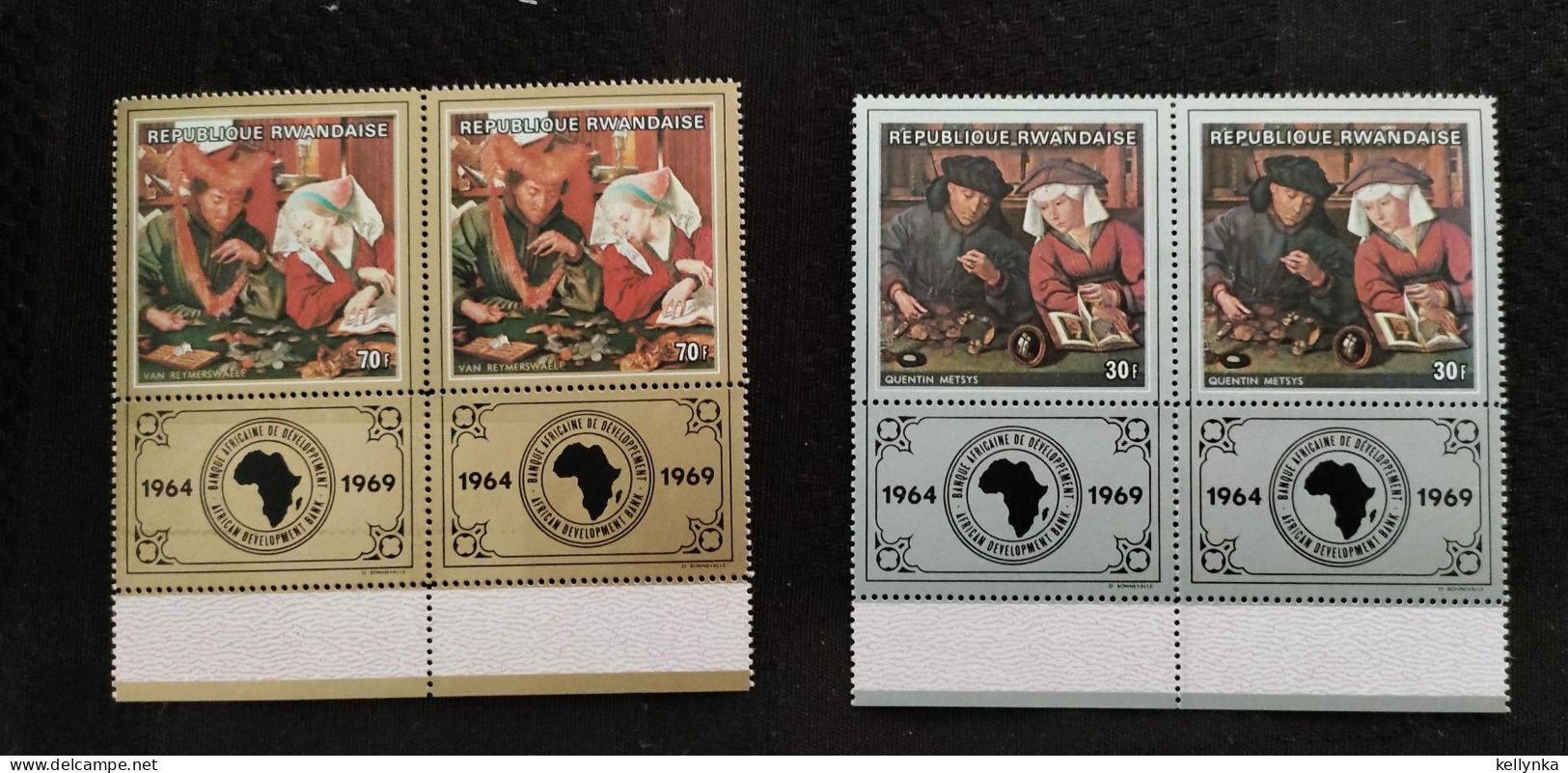 Rwanda - 309/310 - En Paire - Banque Africaine De Développement - 1969 - MNH - Unused Stamps