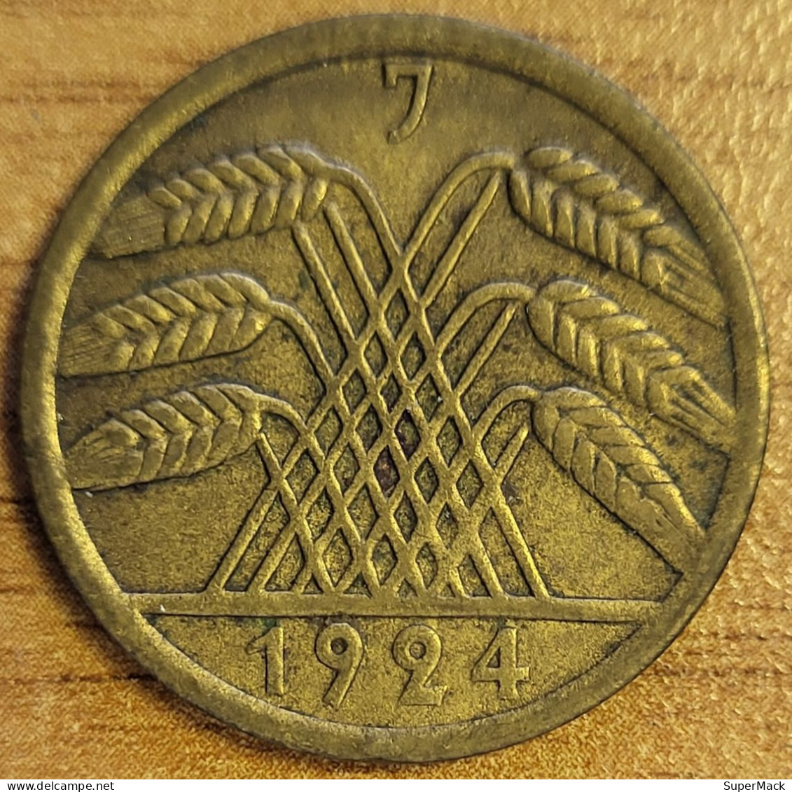 ALLEMAGNE 50 Rentenpfennig 1924 J Hambourg KM#34 SPL++ - 50 Rentenpfennig & 50 Reichspfennig