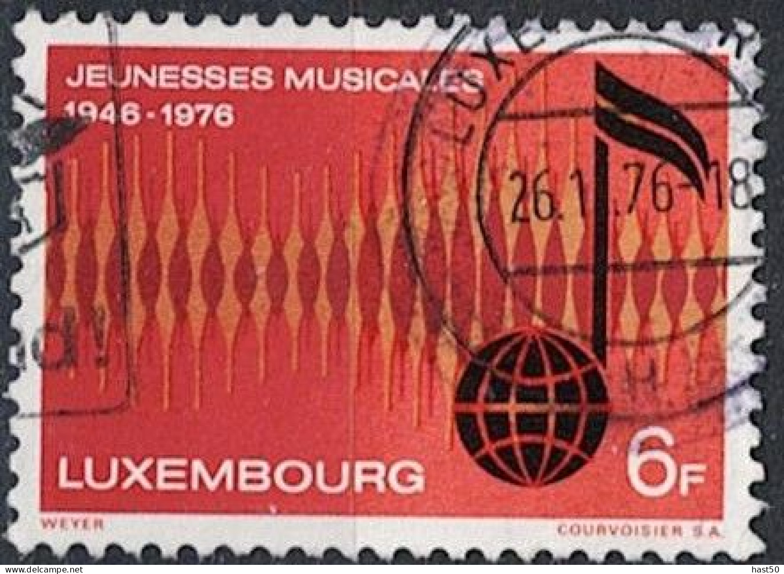 Luxemburg - 30 Jahre Musikalische Jugend (MiNr: 932) - 1976 Gest Used Obl - Usados