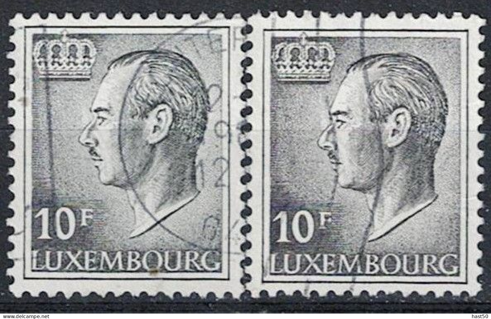 Luxemburg - Großherzog Jean (MiNr: 899 Ya + Z) - 1975 Gest Used Obl - Oblitérés