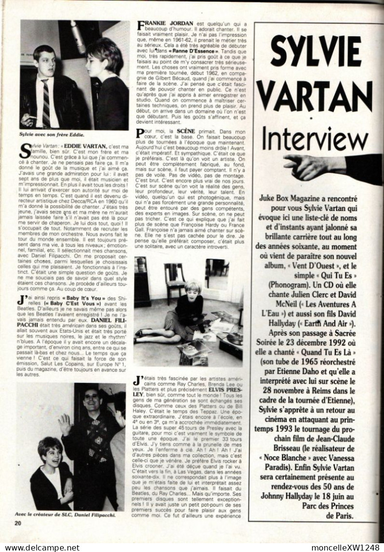 Juke Box Magazine N°68 (mars 1993) - S.Vartan - John Mayal - Little Richard - Music