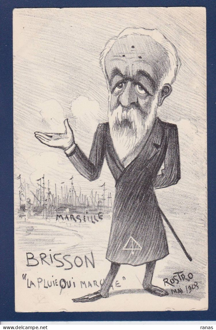 CPA Franc Maçonnerie Masonic Maçonnique Non Circulé Antimaçonnique Brisson Dreyfus Rostro Marseille - Philosophie & Pensées