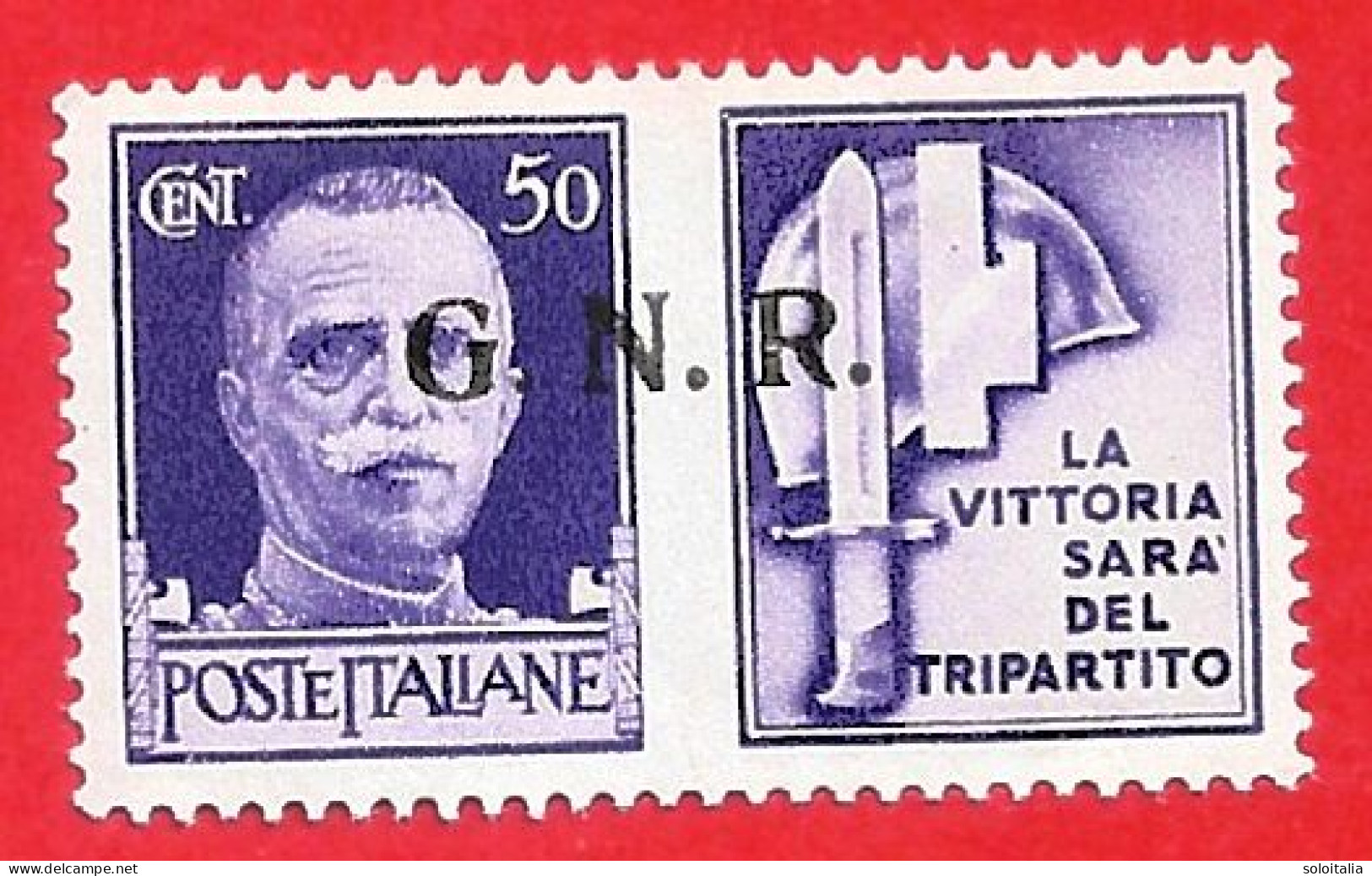 1944 (24) Serie Imperiale Con Appendice Di Propaganda Di Guerra Sovrastampato - Nuovo - Kriegspropaganda