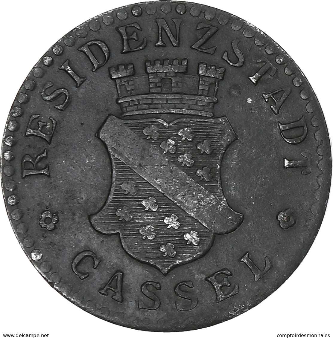 Allemagne, Residenzstadt Cassel, 5 Pfennig, 1917, TTB+, Zinc - Monedas/ De Necesidad