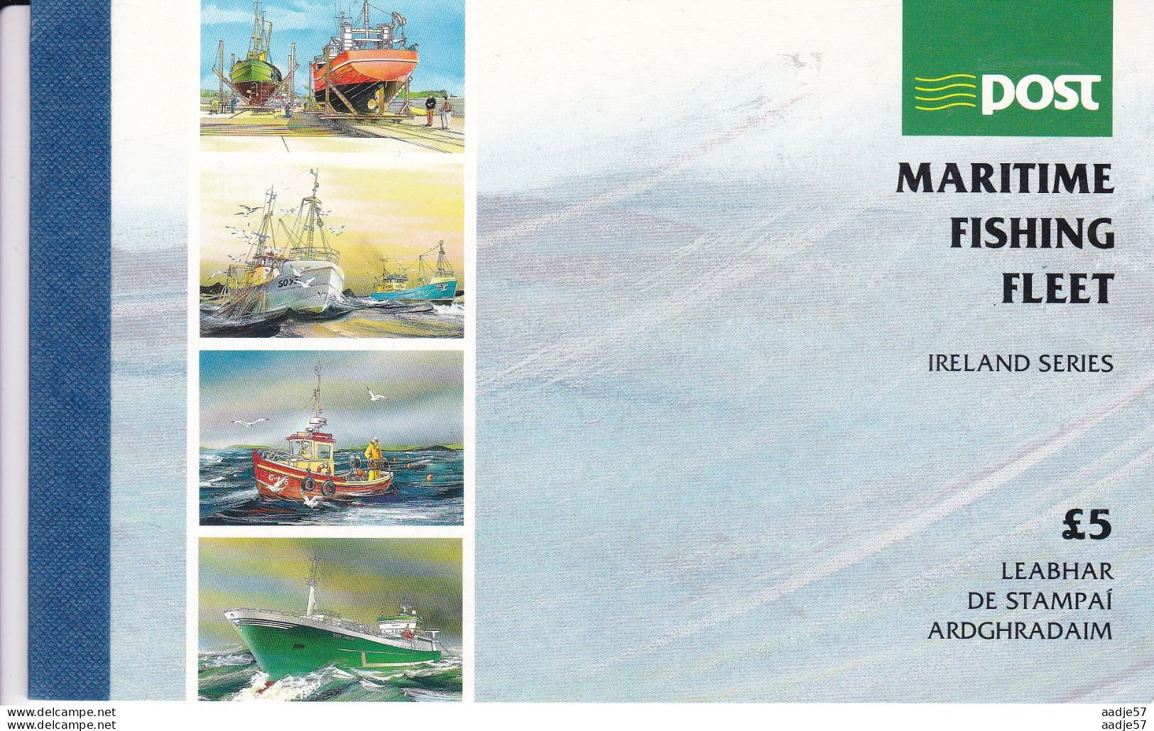 Ireland 1991,Maritime Fishing Fleet Booklet, Scott # 844-47a, 845ab, 844-45b, 847a,VF MNH** - Carnets
