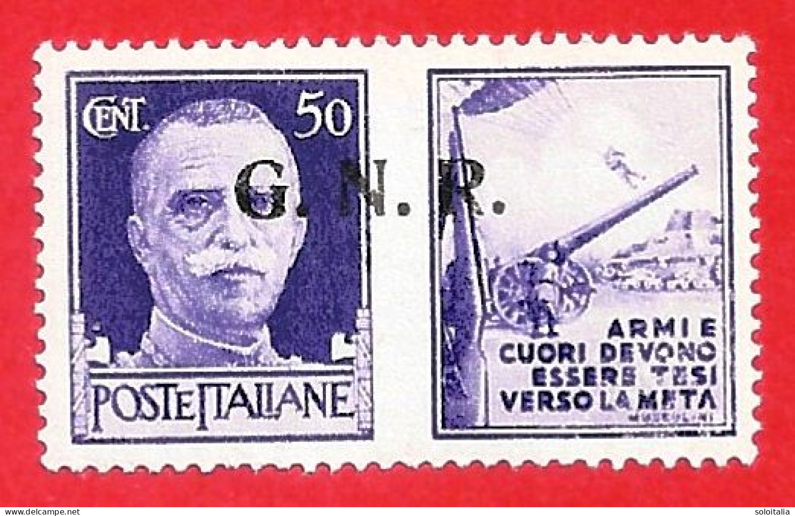 1944 (22) Serie Imperiale Con Appendice Di Propaganda Di Guerra Sovrastampato - Nuovo - War Propaganda