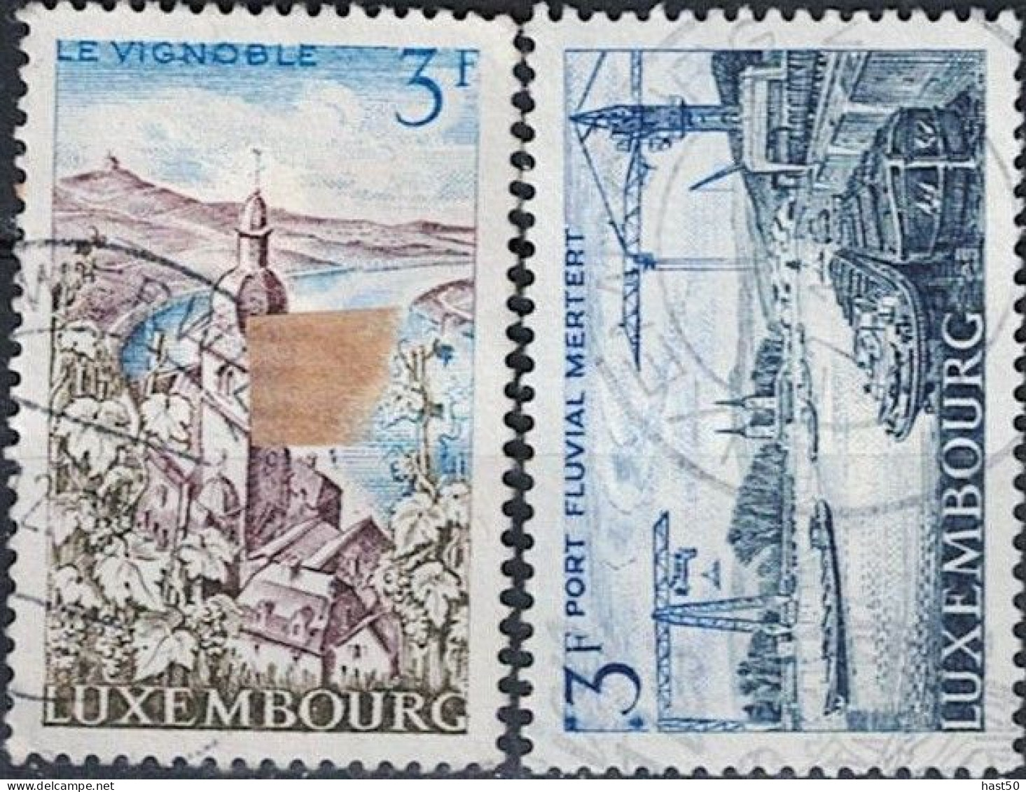 Luxemburg - Landschaften An Der Mosel (MiNr: 757/8) - 1967 Gest Used Obl - Usati