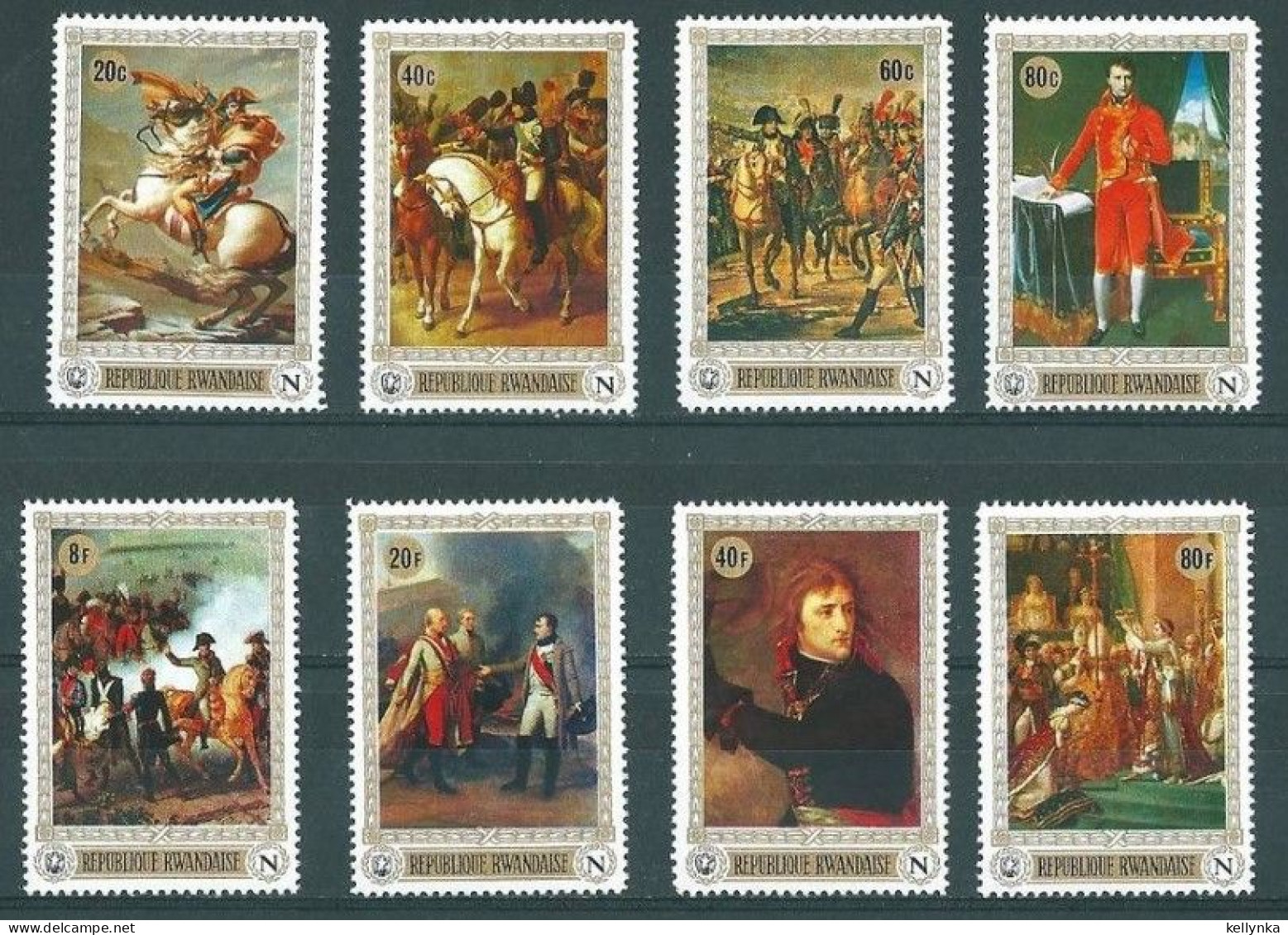 Rwanda - 322/329 - Napoléon - 1969 - MNH - Unused Stamps