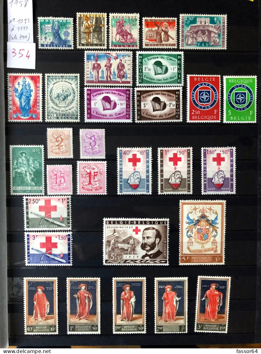 Belgique Neufs Et Oblitérés Lot 355 1969/1978 N°1519 à 1907 Côte + 344 Euros - Sonstige & Ohne Zuordnung