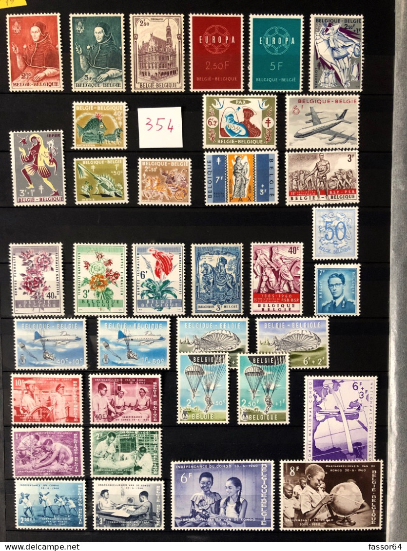 Belgique Neufs Et Oblitérés Lot 355 1969/1978 N°1519 à 1907 Côte + 344 Euros - Otros & Sin Clasificación