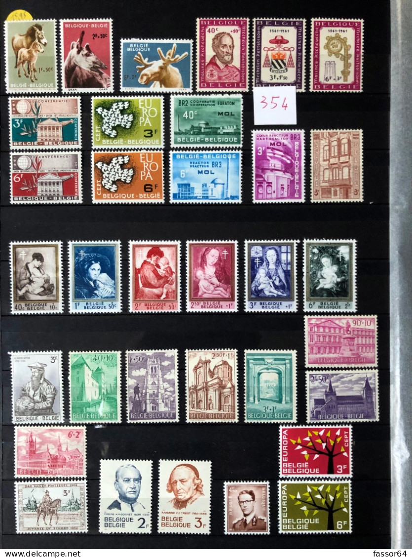 Belgique Neufs Et Oblitérés Lot 355 1969/1978 N°1519 à 1907 Côte + 344 Euros - Autres & Non Classés