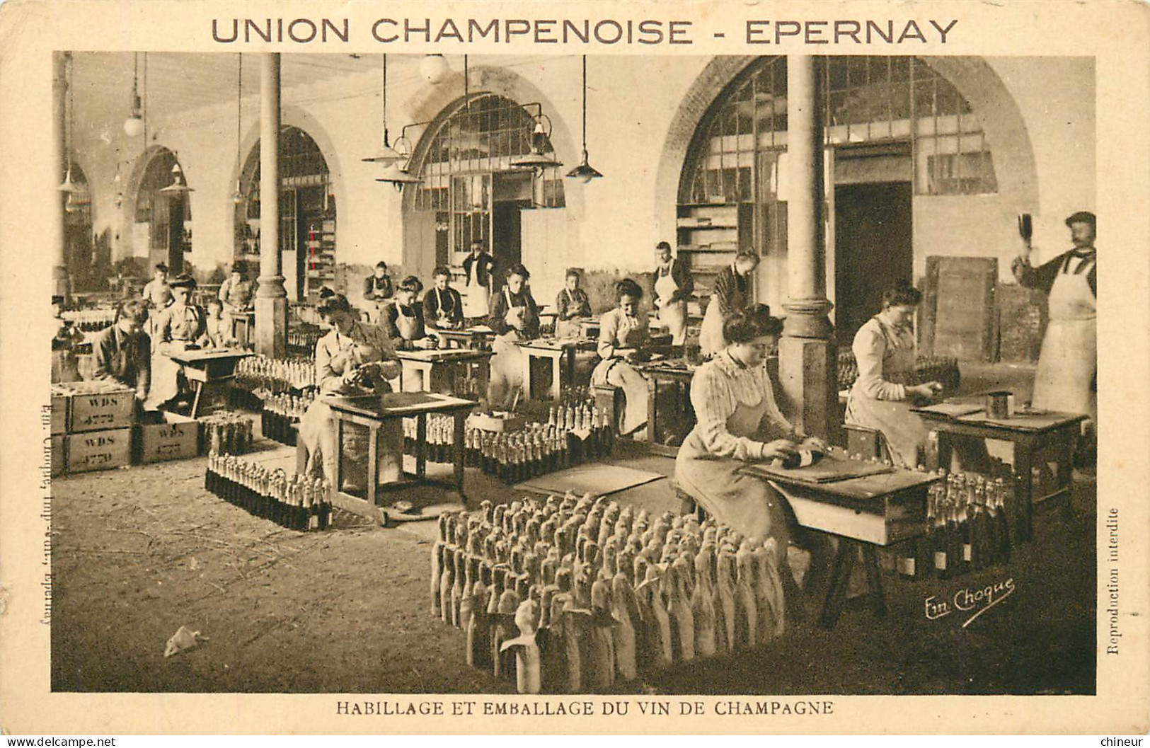 EPERNAY UNION CHAMPENOISE HABILLAGE ET EMBALLAGE DU VIN DE CHAMPAGNE - Epernay