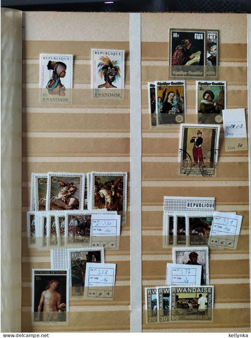 [3] Rwanda - Accumulation - MNH & MH & Oblitérés (14 Photos) - Colecciones
