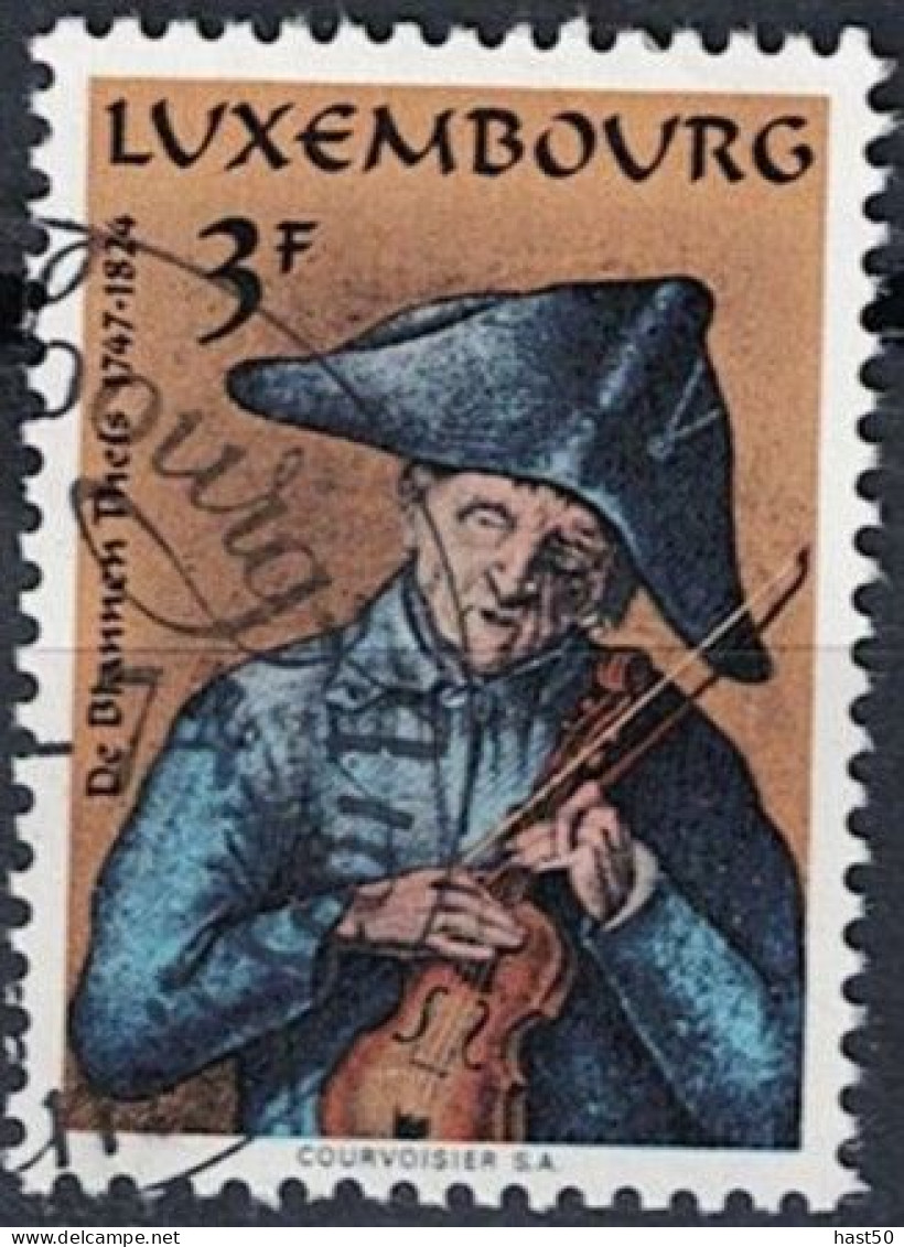 Luxemburg - 150. Todestag Von Mathias Schou (MiNr: 886) - 1974 Gest Used Obl - Used Stamps