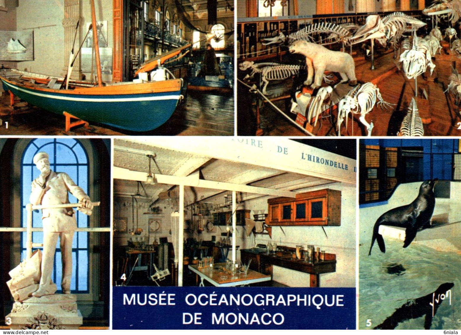 20866 MUSEE Océanographique De MONACO (Otaries, Baleinière, Musée )   ( 2 Scans) - Oceanographic Museum