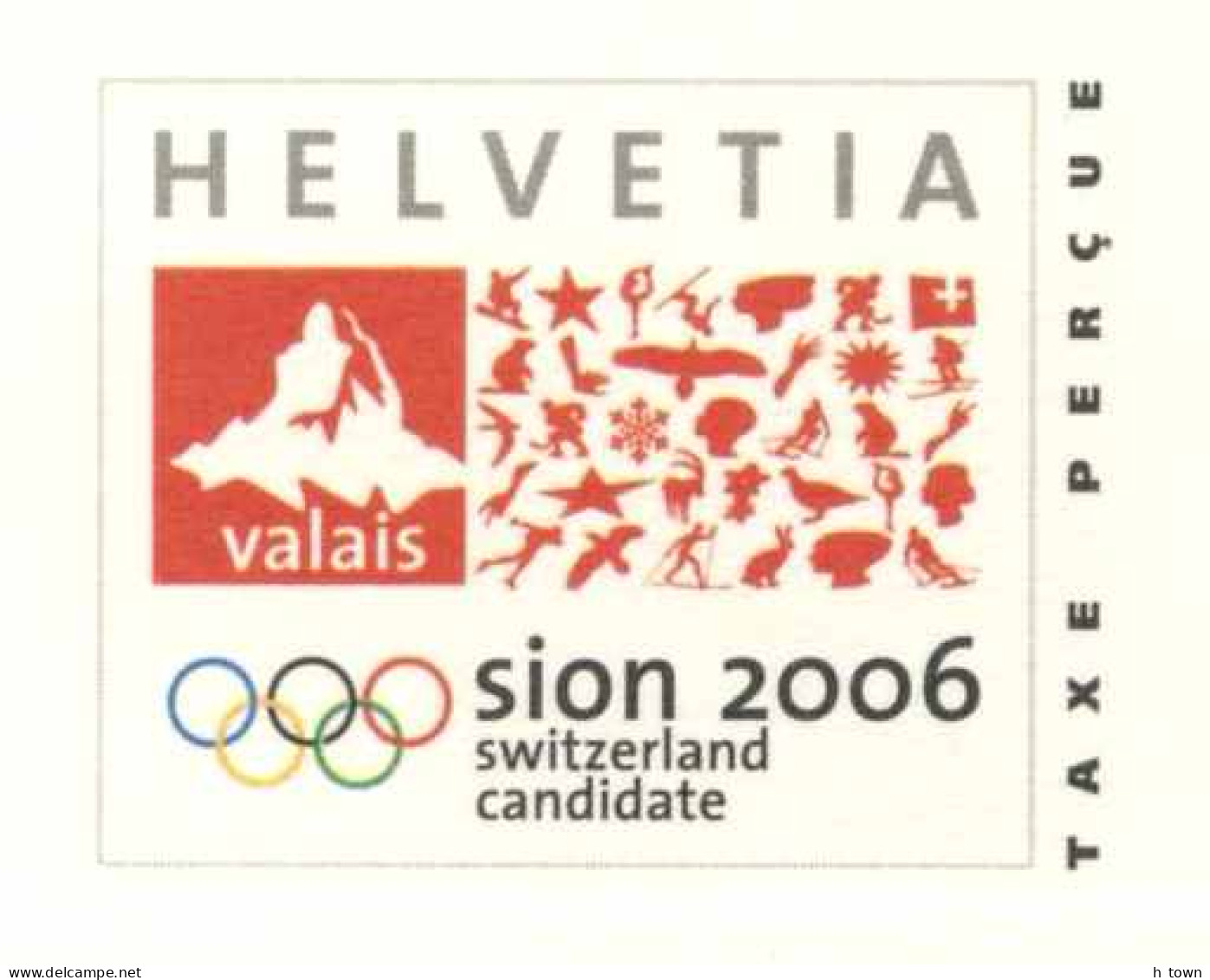 820  Jeux Olympiques Torino: Sion, Ville Candidate - 2006 Winter Olympics Candidate: Sion, Switzerland. Tennis Fed Cup - Winter 2006: Torino
