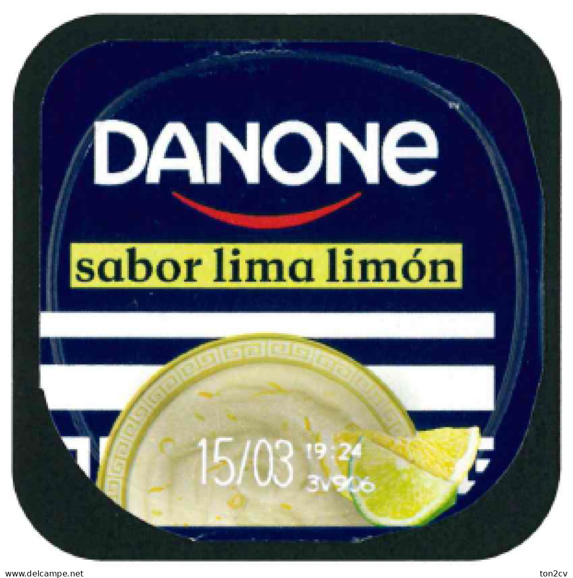 Tapa De Yogurt Danone - Milchdeckel - Kaffeerahmdeckel