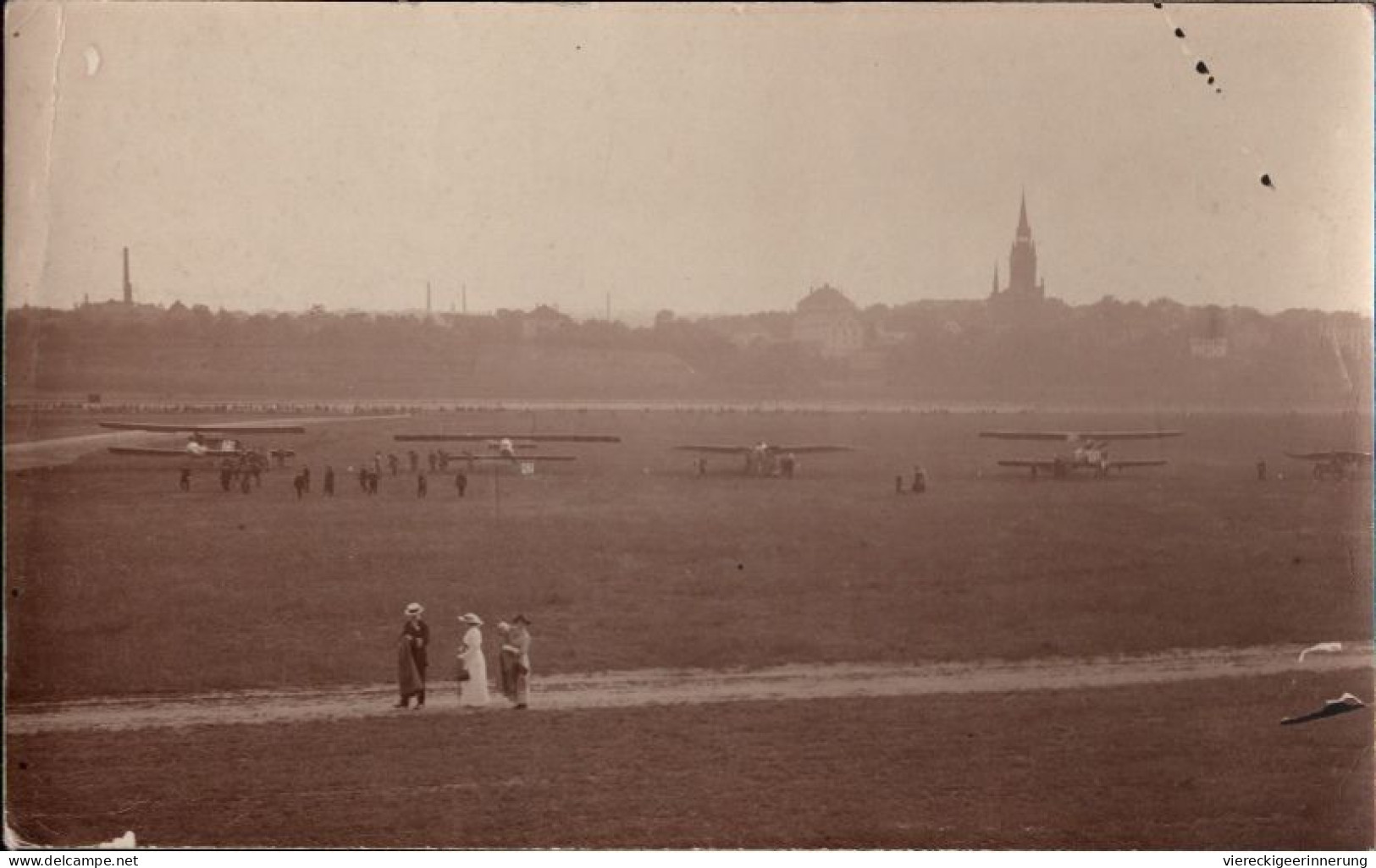 ! Seltene Fotokarte, Photo, Flugplatz Dresden Kaditz - Aérodromes