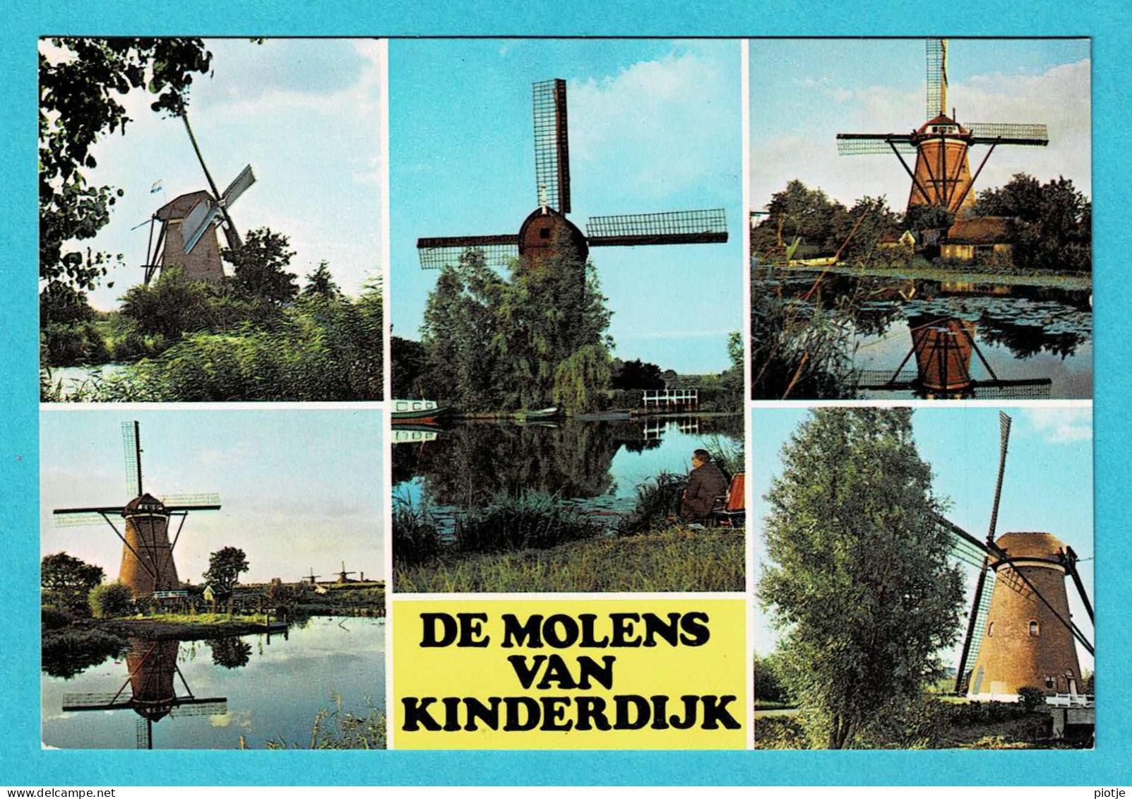 * Kinderdijk (Zuid Holland - Nederland) * (Gebr Spanjersberg) Molens Kinderdijk, Moulin, Mill, Muhle, Old, Unique - Kinderdijk