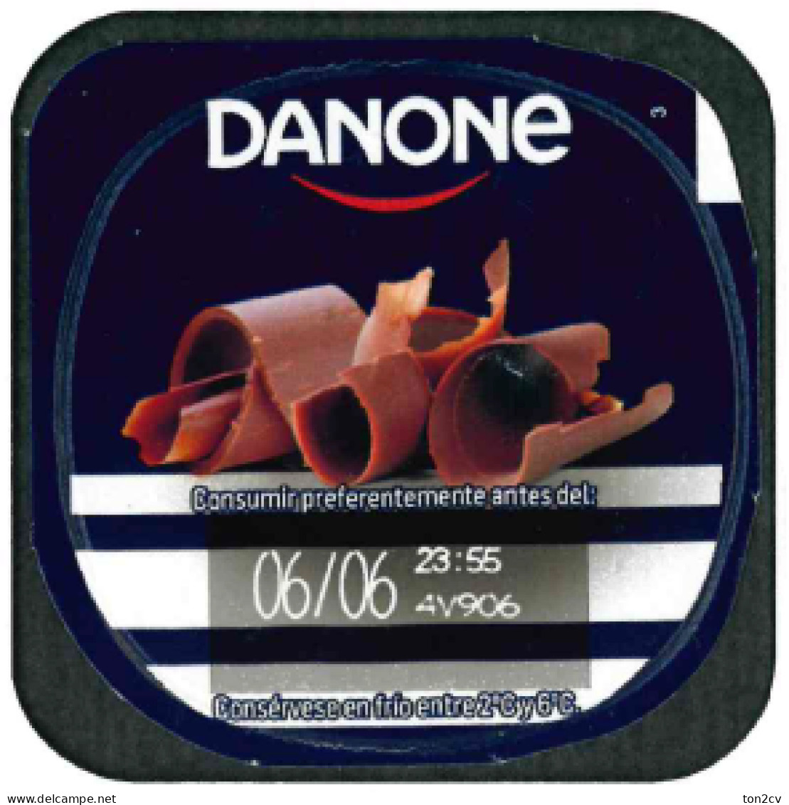 Tapa De Yogurt Danone - Milchdeckel - Kaffeerahmdeckel