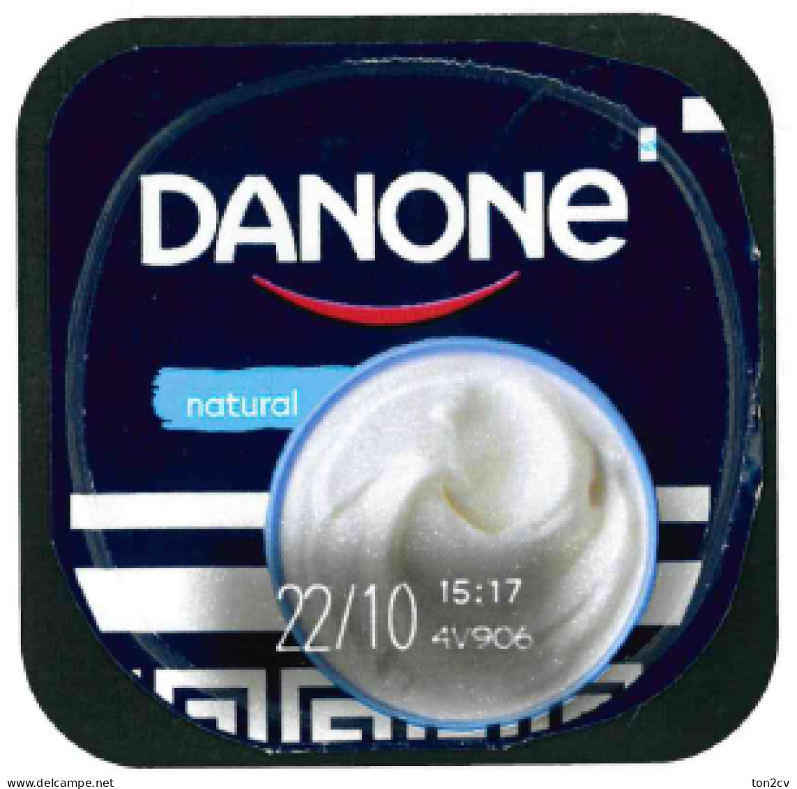 Tapa De Yogurt Danone - Milchdeckel - Kaffeerahmdeckel