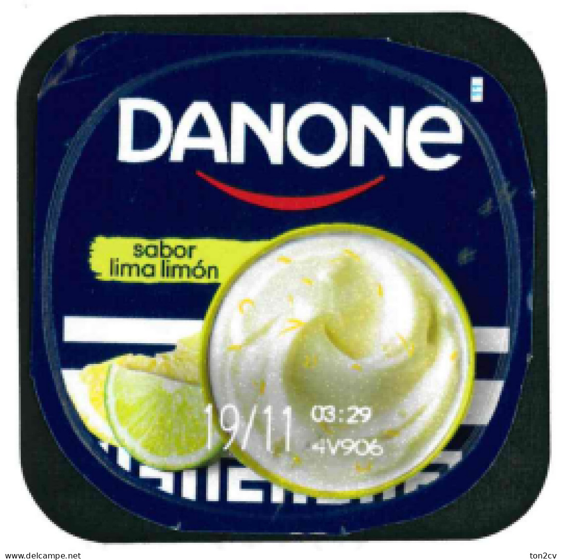 Tapa De Yogurt Danone - Milchdeckel - Kaffeerahmdeckel