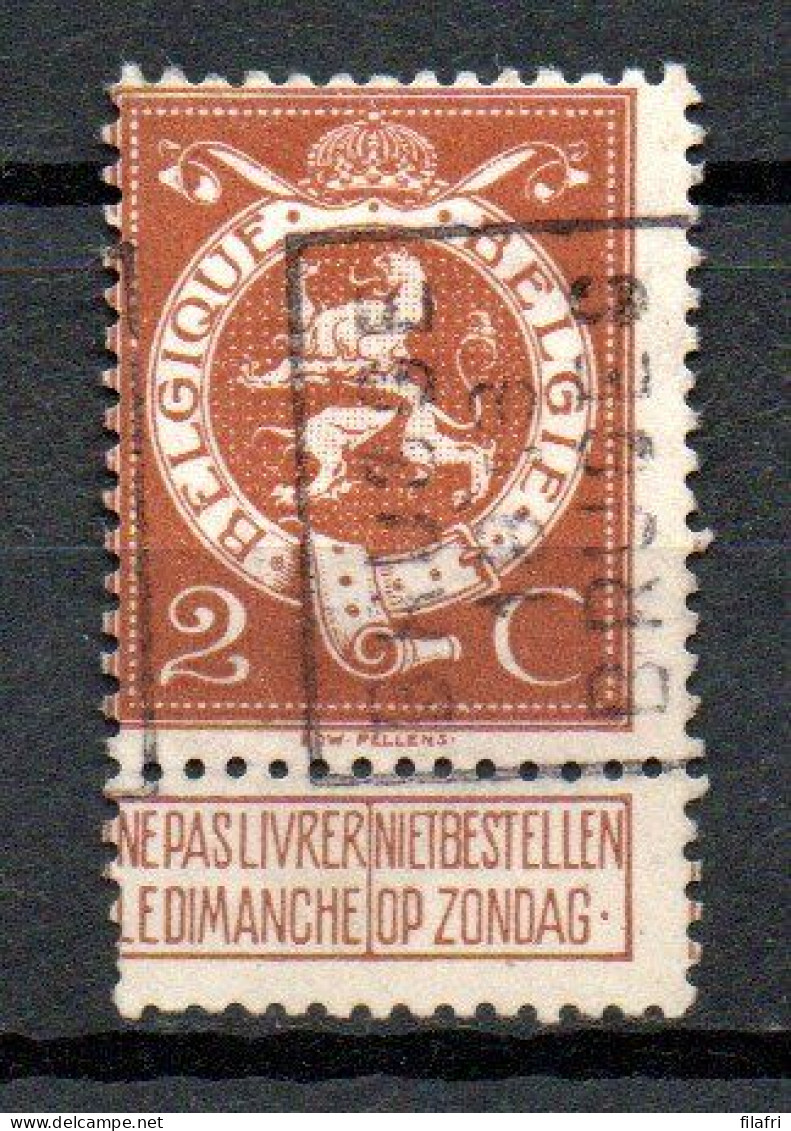 2205 Voorafstempeling Op Nr 109 - BRUGGE 1913 BRUGES - Positie A - Roulettes 1910-19