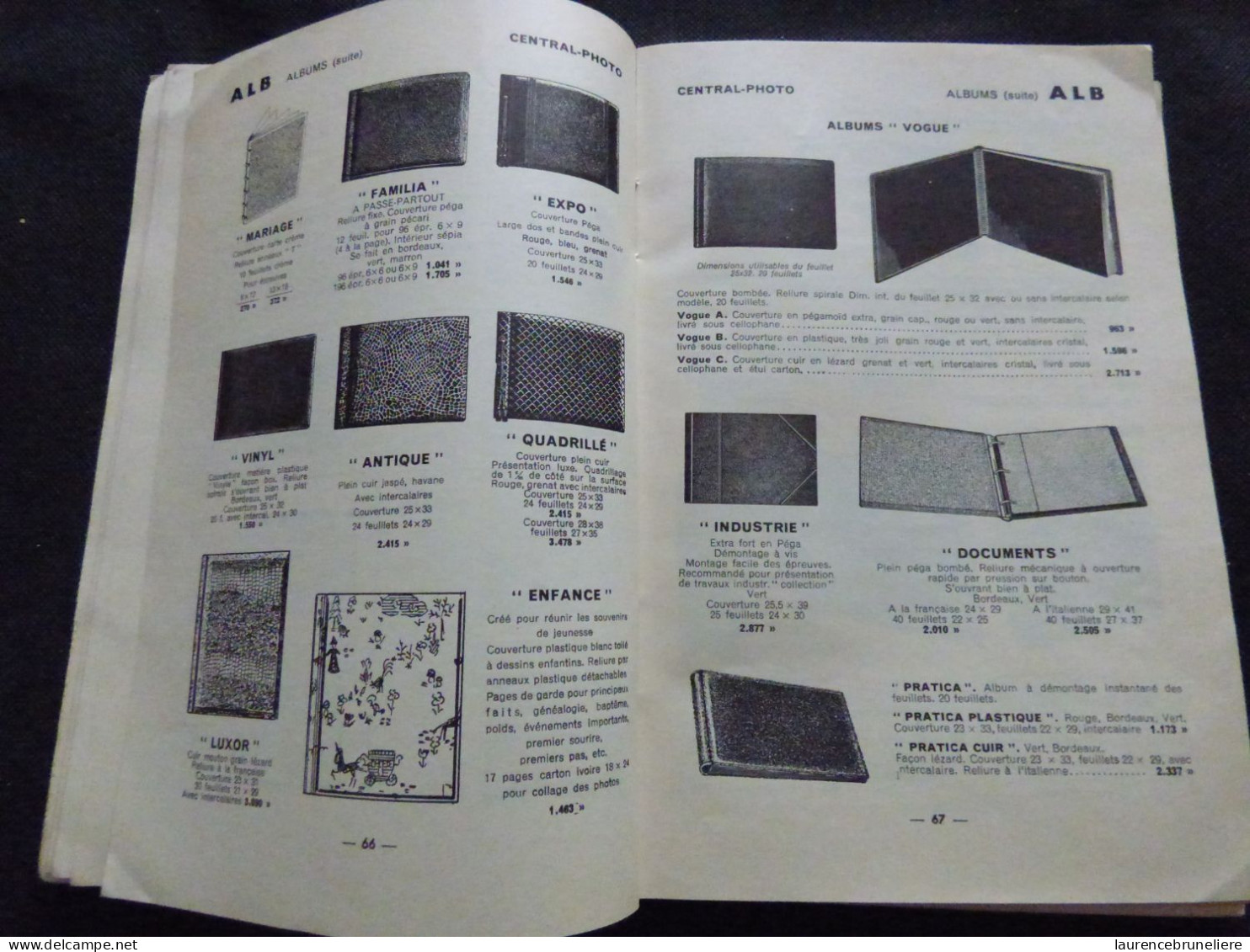 LIVRE  - CENTRAL PHOTO  - CATALOGUE MATERIEL PHOTOGRAPHIQUE ANNEES 1958-1959