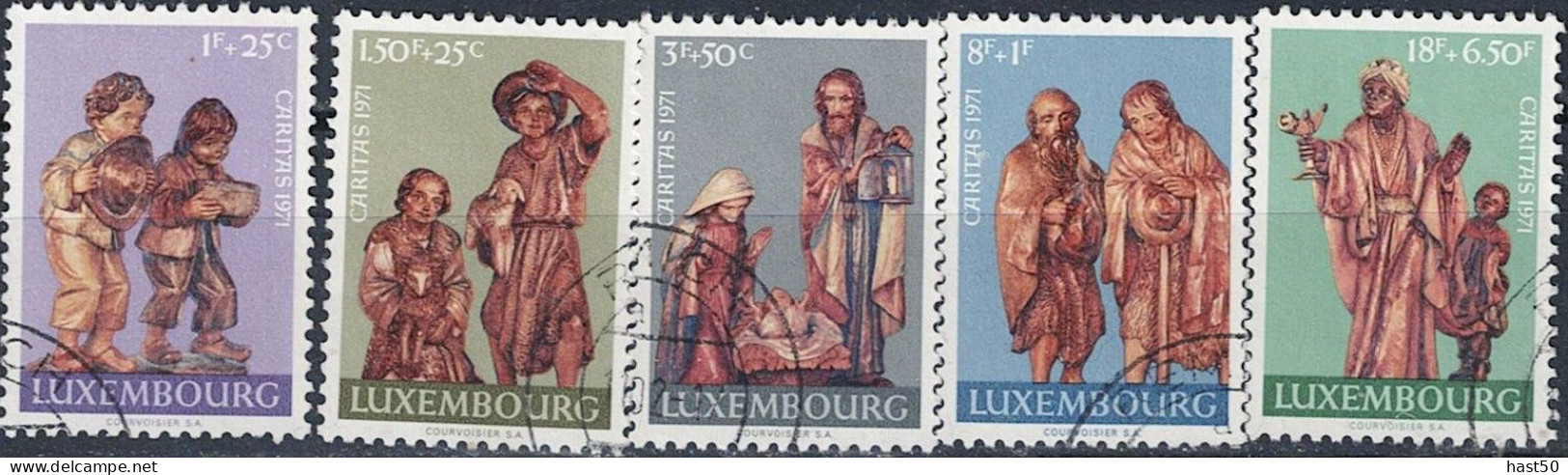 Luxemburg - Caritas (MiNr: 836/40) - 1971 Gest Used Obl - Usados