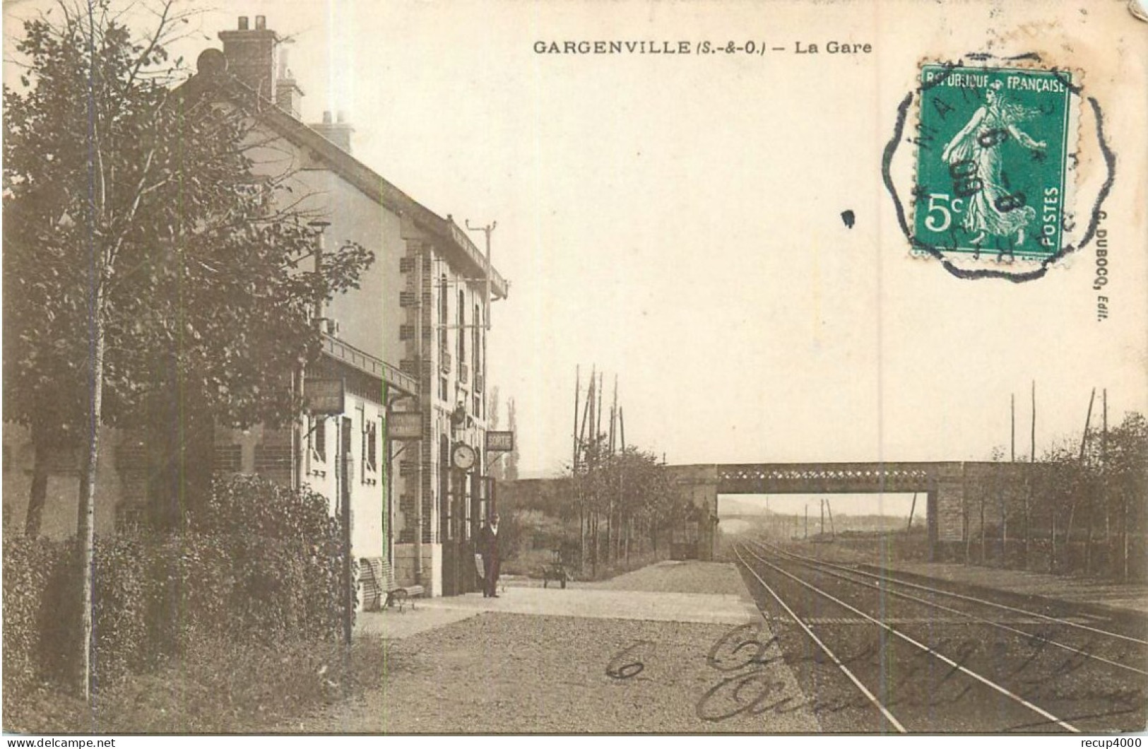78 GARGENVILLE  La Gare  2 Scans - Gargenville