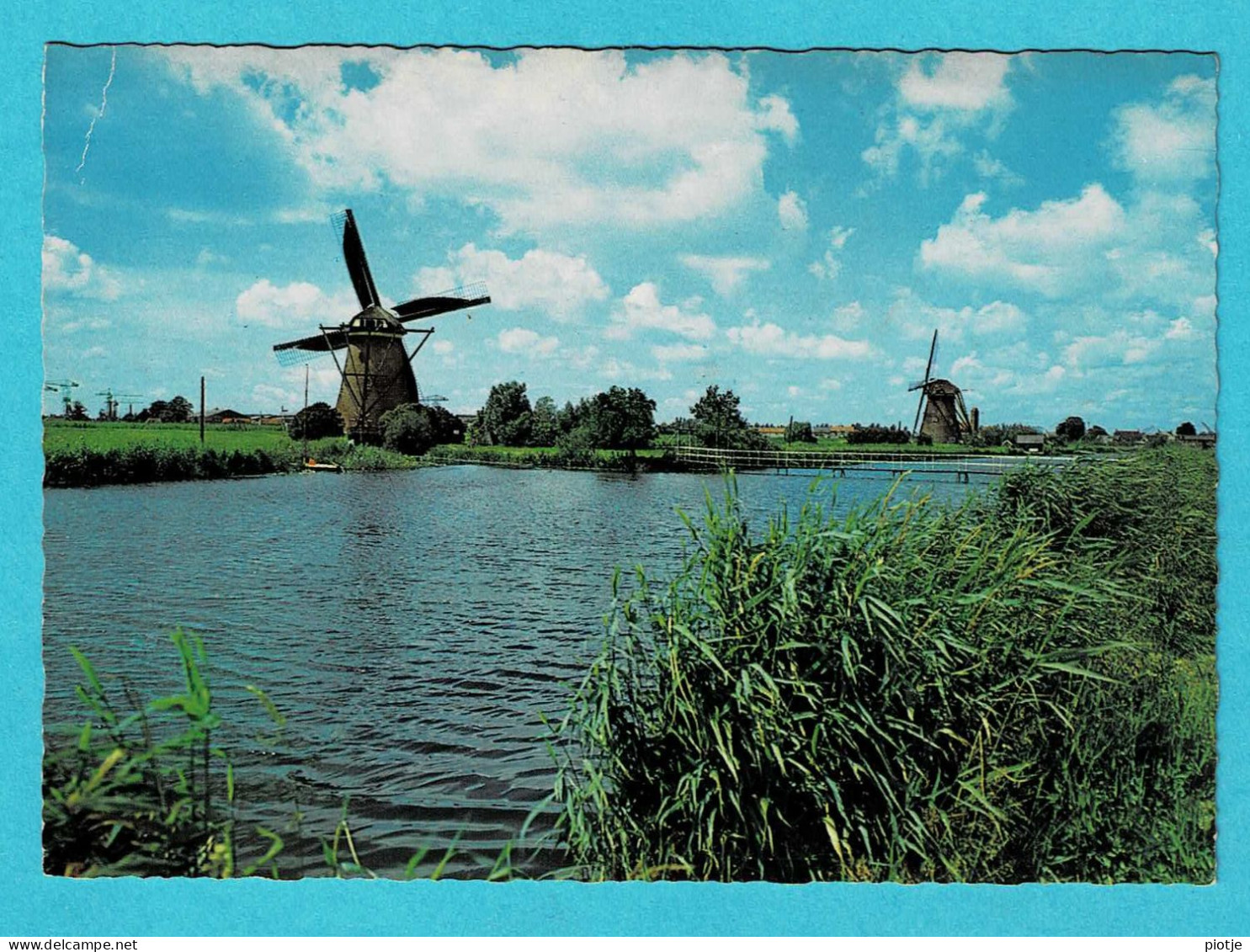 * Kinderdijk (Zuid Holland - Nederland) * (Gebr. Spanjersberg) Hollandse Molen, Dutch Windmill, Moulin à Vent - Kinderdijk