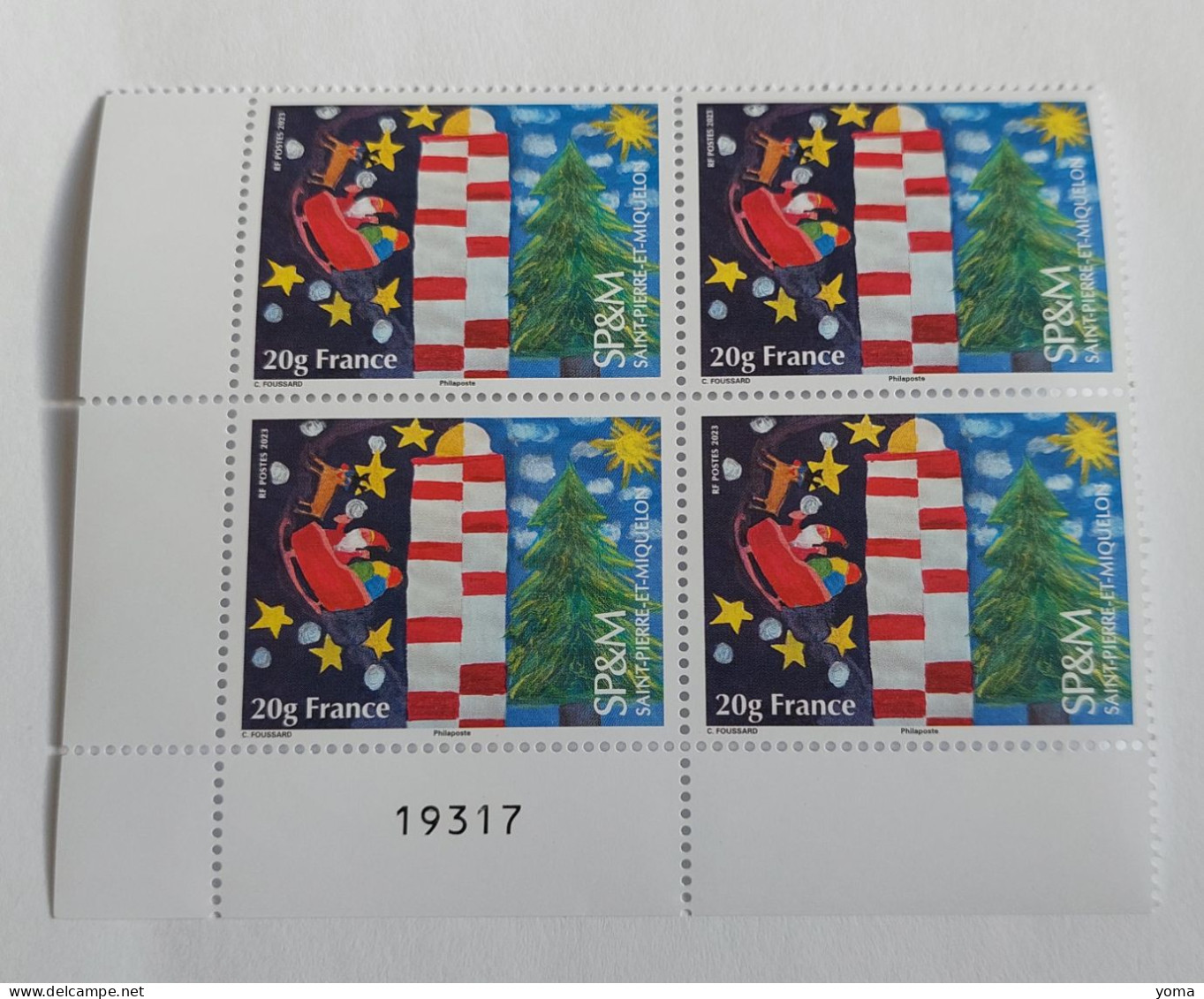 Noël 2023  -  Bloc De 4 - Unused Stamps
