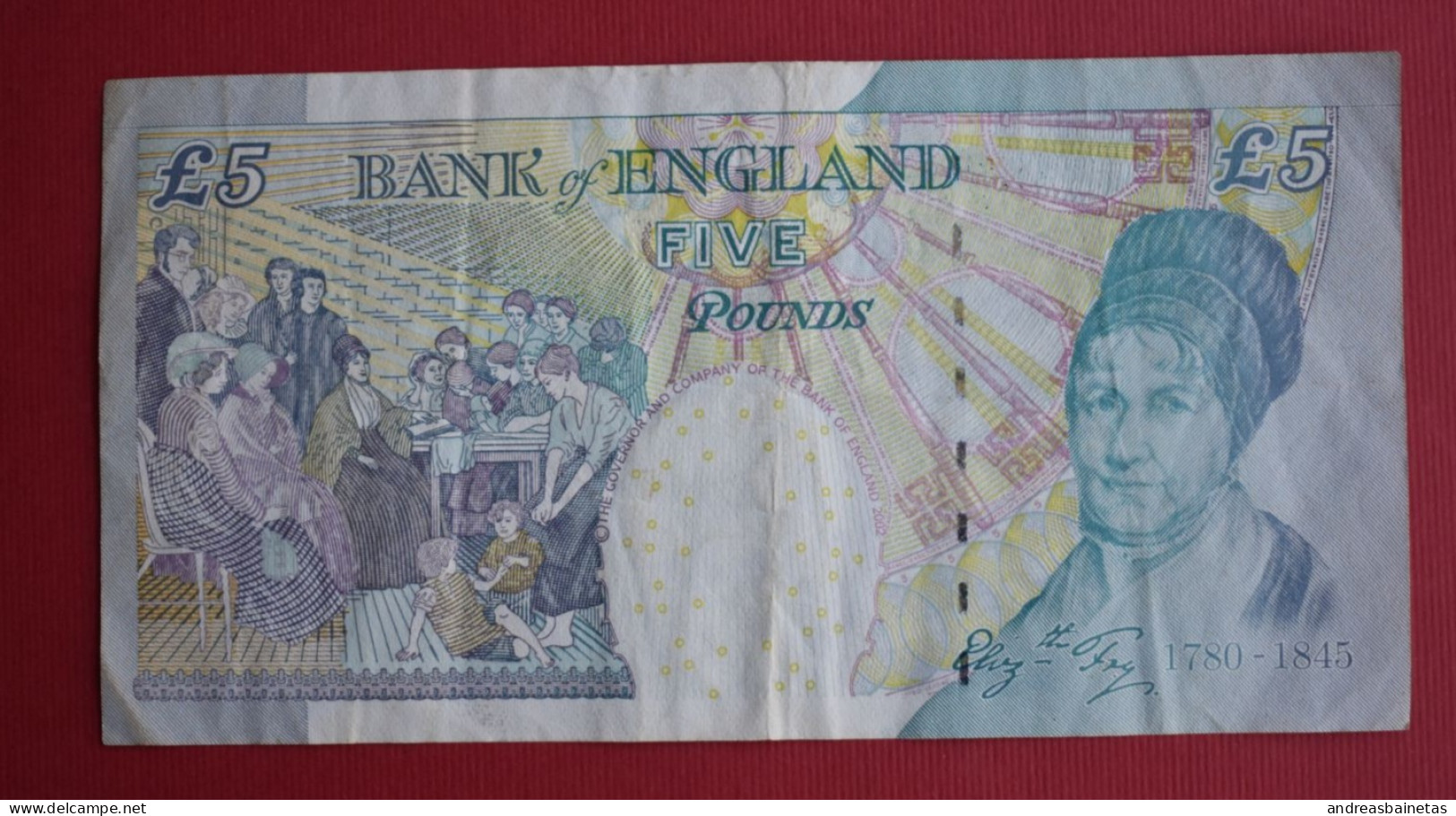 Banknotes United Kingdom, British Overseas Territories And Crown Dependencies  England 5 Pounds - Elizabeth II - 5 Pond