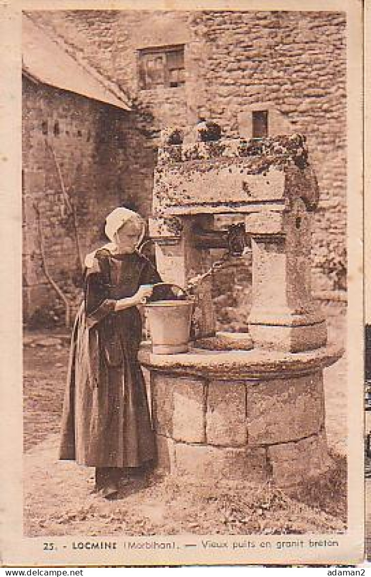 Locminé   P1          Vieux Puits En Granit Breton - Locmine