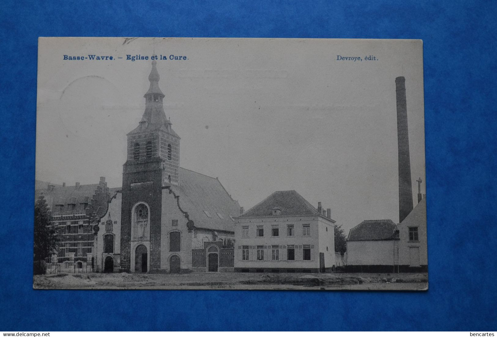 Basse-Wavre 1908: Eglise Et La Cure - Waver