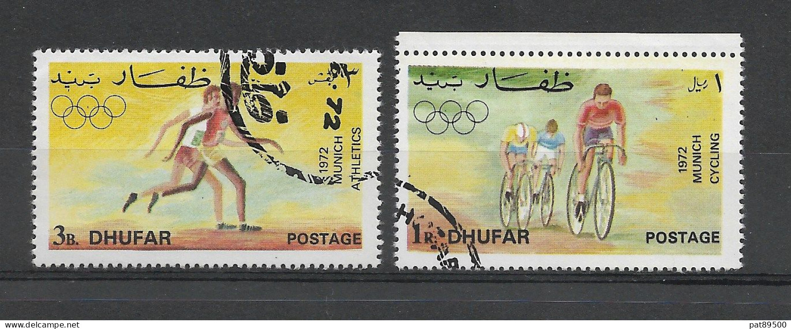 DHUFAR / 1972 2 Timbres Oblitérés  J.O. Munich 1972 - Altri - Asia