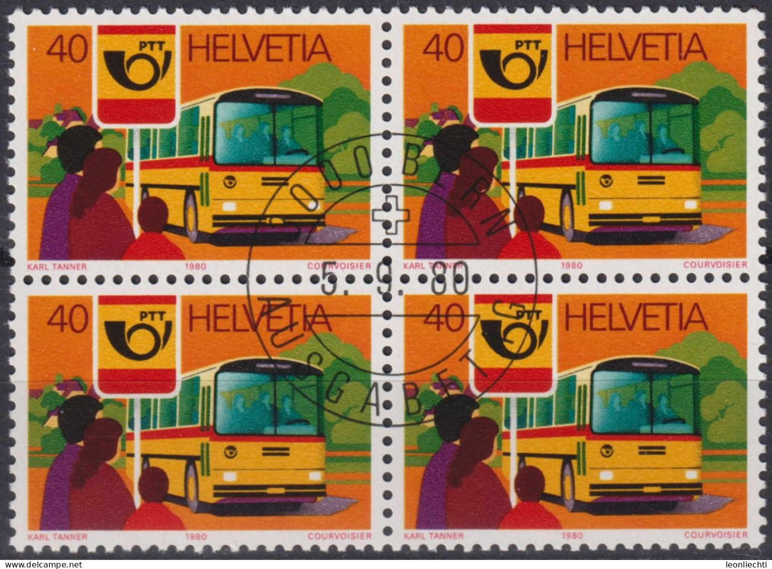1980 Schweiz  ET ° Zum: CH 646, Mi: CH 1181, Postauto - Poste