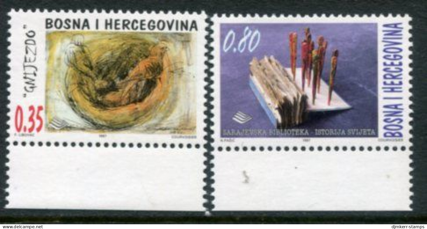 BOSNIA & HERCEGOVINA (Sarajevo) 1997 Arte MNH / **.  Michel 114-15 - Bosnië En Herzegovina