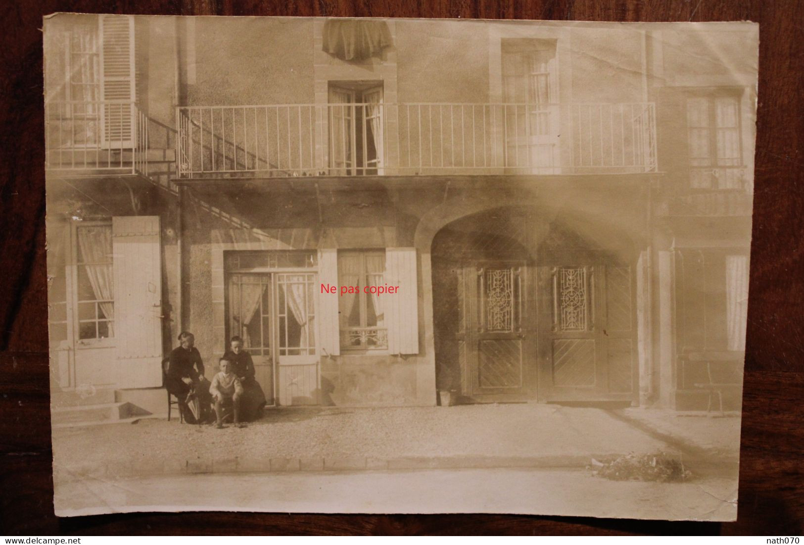 Photo 1900's Famille Enfant Normandie Tirage Albuminé Albumen Print Vintage - Lieux