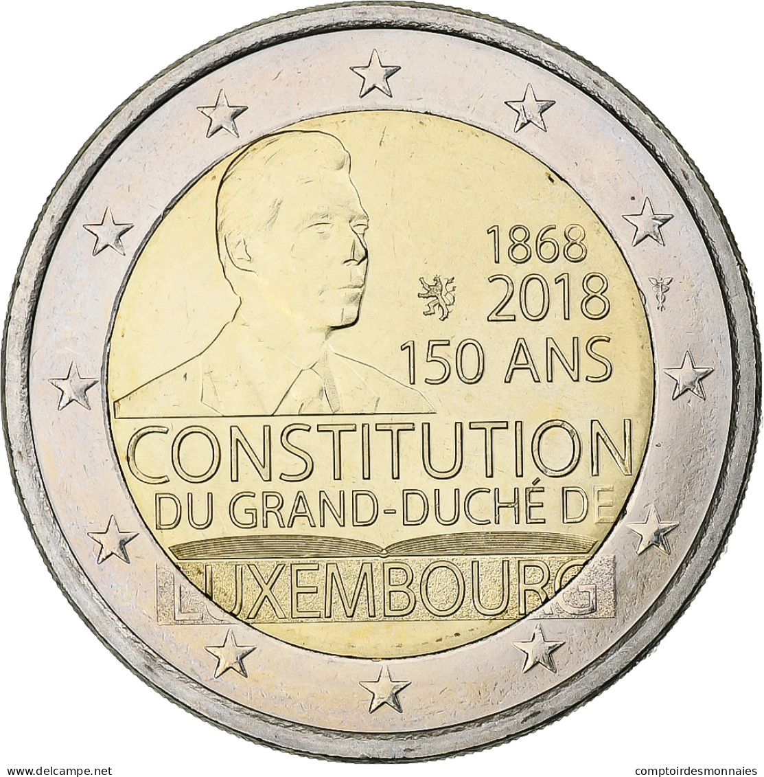 Luxembourg, 2 Euro, Constitution Du Luxembourg, 2018, Utrecht, SPL+ - Luxemburg