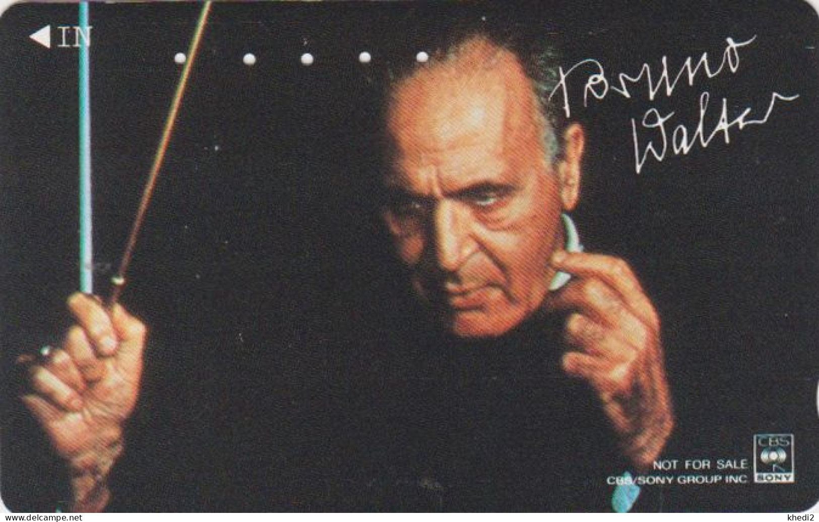 Télécarte JAPON / 110-011 - Musique - Conductor Dirigent  BRUNO WALTER / GERMANY - Music JAPAN Phonecard - Musik