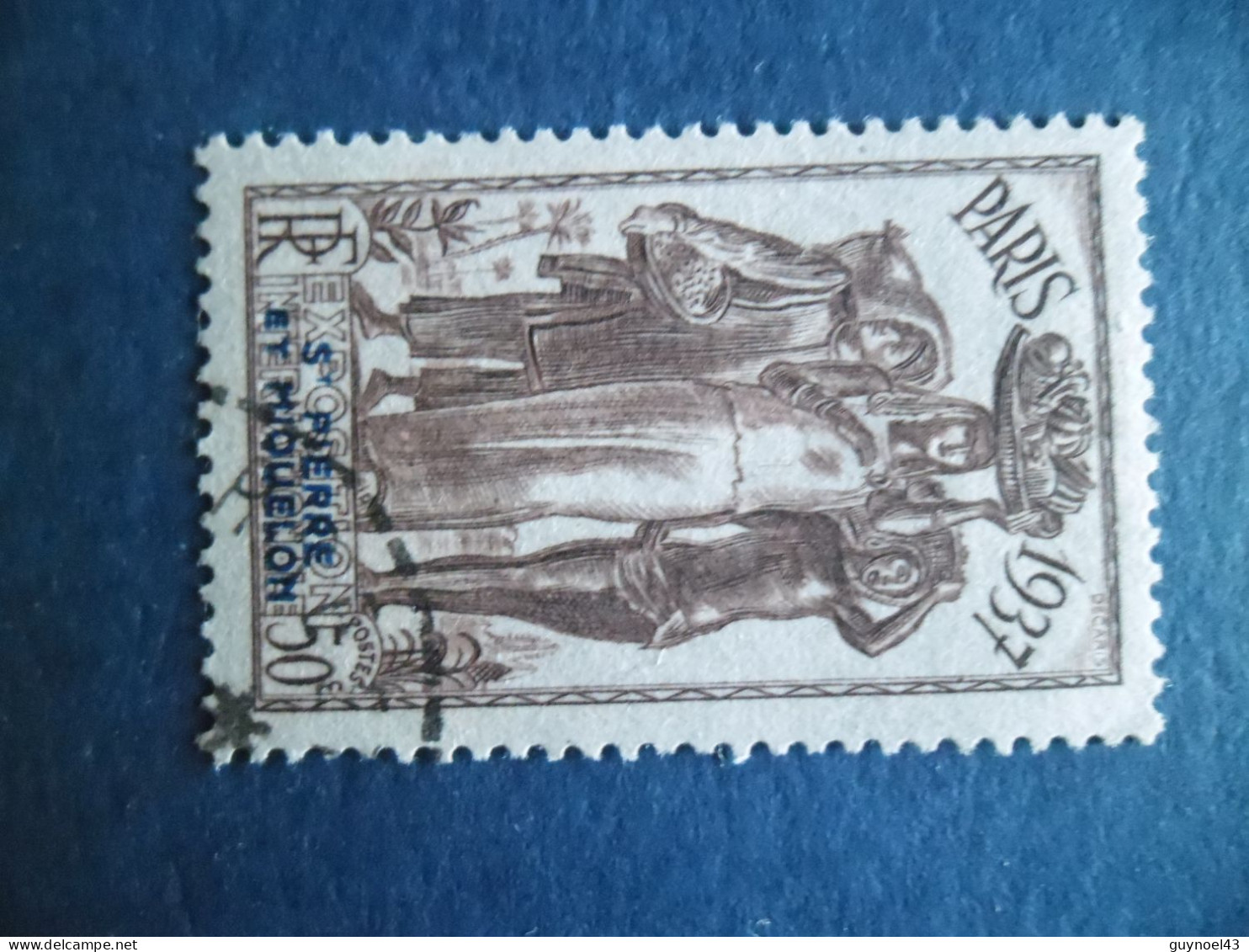 SPM 1937 Y/T 163 " Expo Inter De Paris " Oblitéré Cote  3€50 - Usados