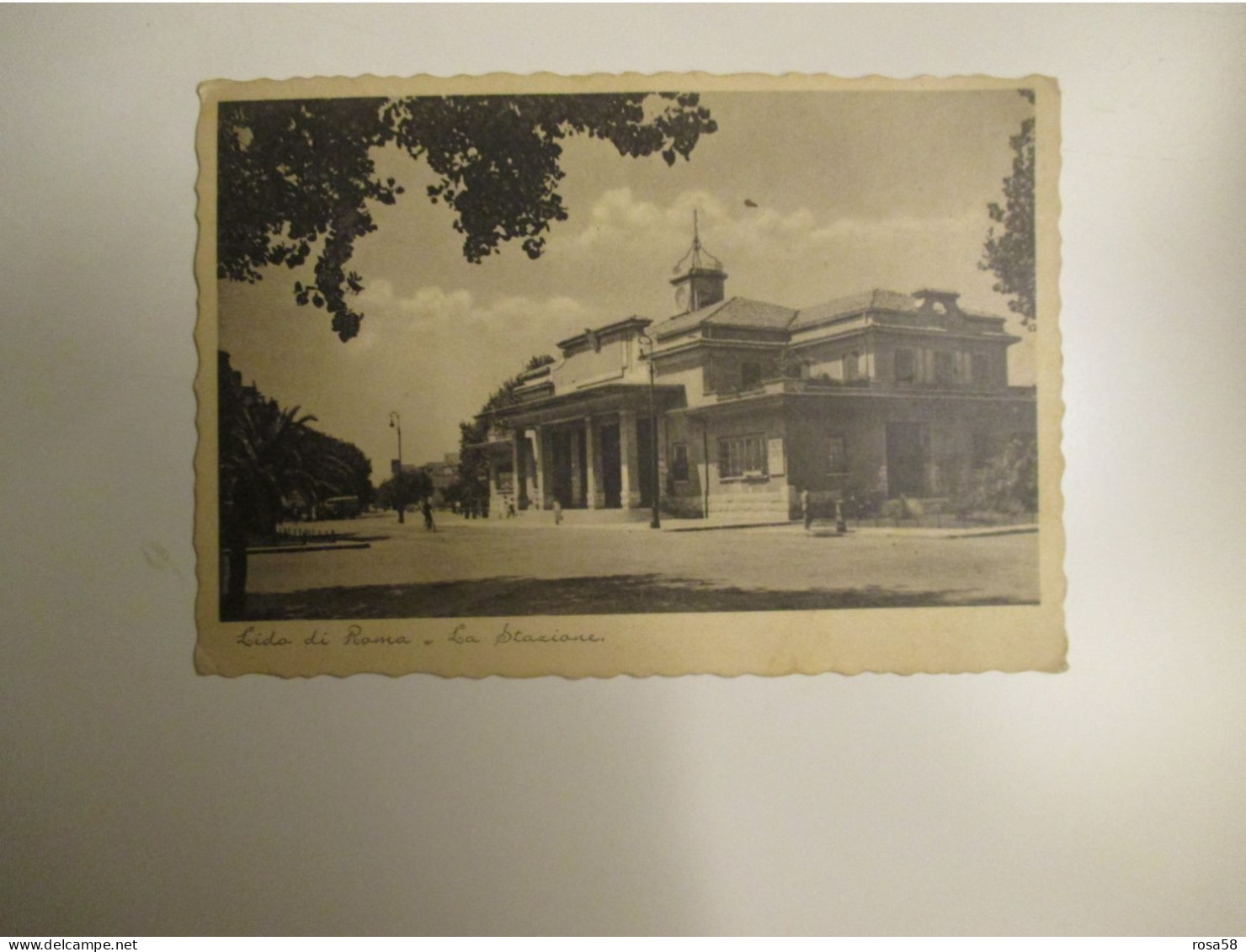 Lido Di ROMA La Stazione Viaggiata Affrancata 1938 - Transportmiddelen