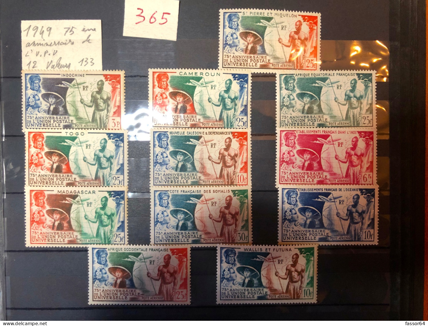 France Colonies Collection 75 è Anniversaire Neufs 1946/1948 Lot 365 Côte + 320 Euros - Collections